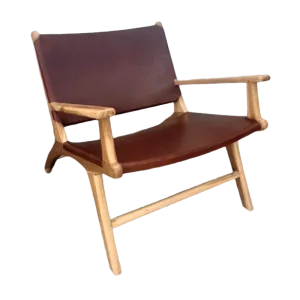 Lounge Chair with Leather