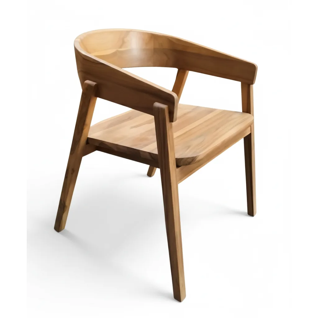 noosa indonesian natural teak dining chair