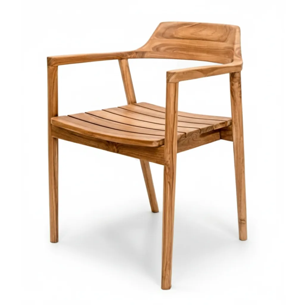 roslat indonesia natural teak armchair