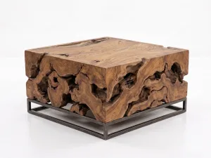 tertuju teak root coffee table furniture with metal leg